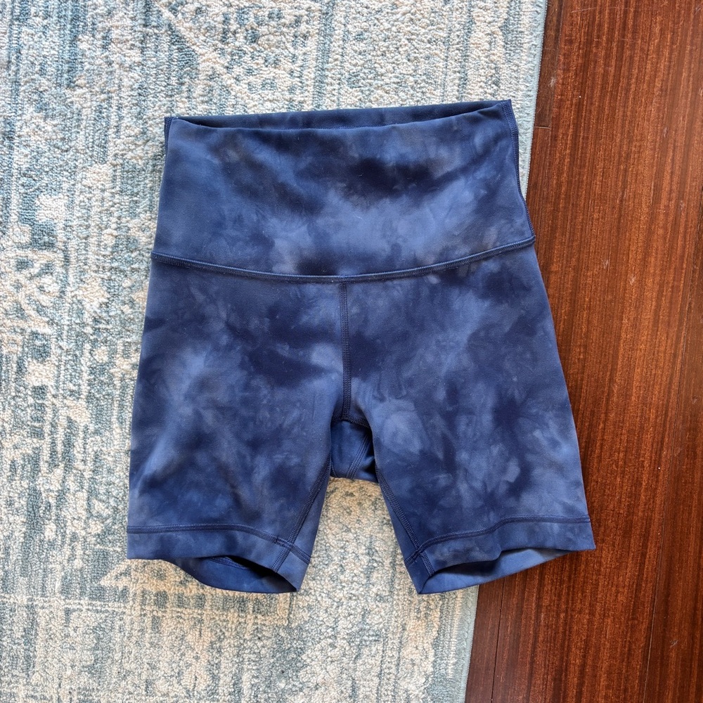 Lululemon Align Shorts Navy Diamond Dye 6”